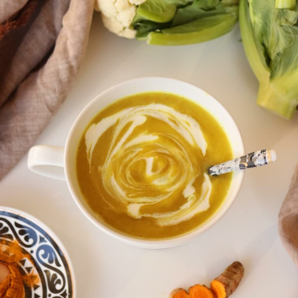 Keto Soup Turmeric Cauliflower Soup